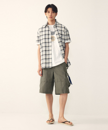 STUDIO TOMBOY（スタジオトムボーイ）の「[MEN] コットンカーゴハーフパンツ_カーキ_9156231114（その他パンツ）」
