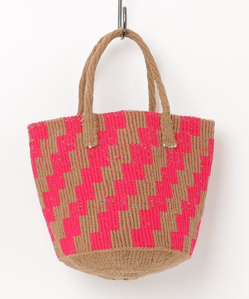 ROSE BUD（ローズバッド）の「AS SISAL BASKET BAG（かごバッグ・レディース・ピンク/ブルー・ONE SIZE）」の11枚目の写真