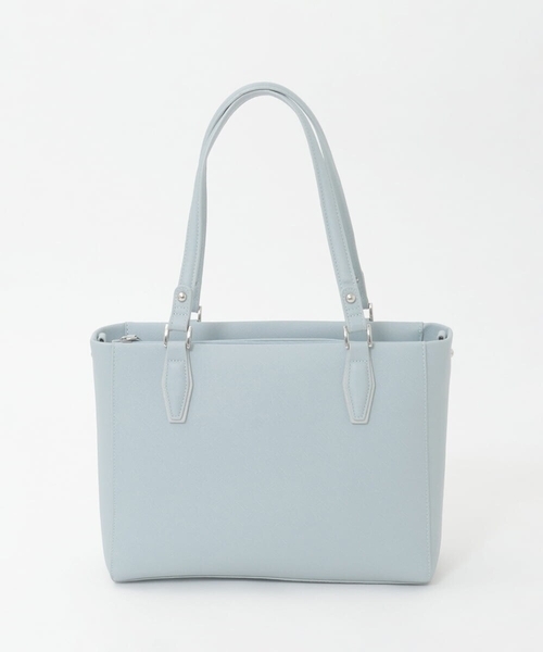 MK MICHEL KLEIN（エムケーミッシェルクラン）の「[2WAY/A4収納可]合成皮革エンボスビジネストート（トートバッグ・レディース・ブラック/グレー/ダークインディゴブルー・00）」の13枚目の写真