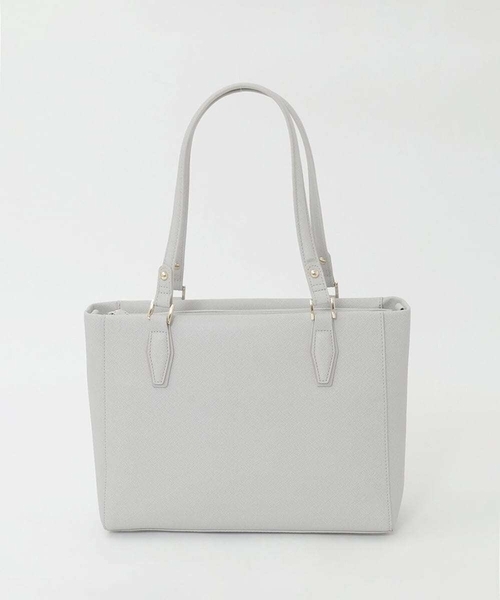 MK MICHEL KLEIN（エムケーミッシェルクラン）の「[2WAY/A4収納可]合成皮革エンボスビジネストート（トートバッグ・レディース・ブラック/グレー/ダークインディゴブルー・00）」の16枚目の写真