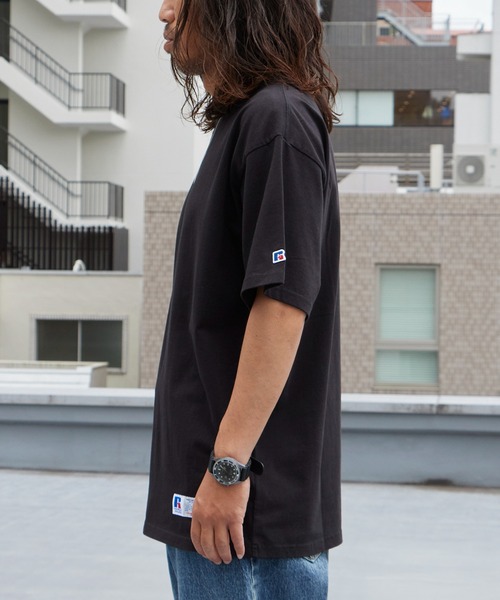 Russell Athletic(ラッセルアスレティック)の「RUSSELL ATHLETIC / ラッセルアスレティック Campus Jersey Solid T キャンパス ジャージー ソリッド Tシャツ 半袖 無地 ワンポイント ブランドロゴ 秋 秋服 2026年秋冬(Tシャツ/カットソー・メンズ・ホワイト/ブラック/グレー・M/L/XL)」の17枚目の写真