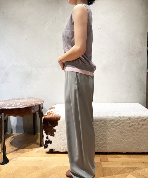 IENA LA BOUCLE(イエナラブークル)の「《手洗い可》IENA LA BOUCLE シアーニットバイカラーベスト(ベスト・レディース・ベージュ/グレー・FREE)」の22枚目の写真