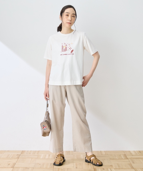 DECOY SINCE 1981(デコイシンスイチキュウハチイチ)の「ひやさらプレミアムプリント Tシャツ(Tシャツ/カットソー・レディース・ホワイト/オレンジ/グリーン・LL/L/M)」の5枚目の写真