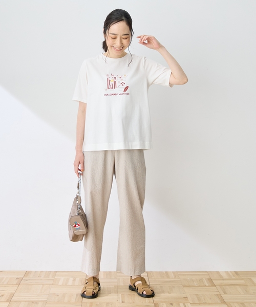 DECOY SINCE 1981(デコイシンスイチキュウハチイチ)の「ひやさらプレミアムプリント Tシャツ(Tシャツ/カットソー・レディース・ホワイト/オレンジ/グリーン・LL/L/M)」の4枚目の写真