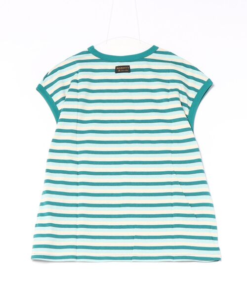 MARKEY'S（マーキーズ）の「先染めボーダーリンガーTシャツ /おとな（Tシャツ/カットソー・レディース・レッド系その他/チャコール/グリーン系その他・160cm）」の10枚目の写真
