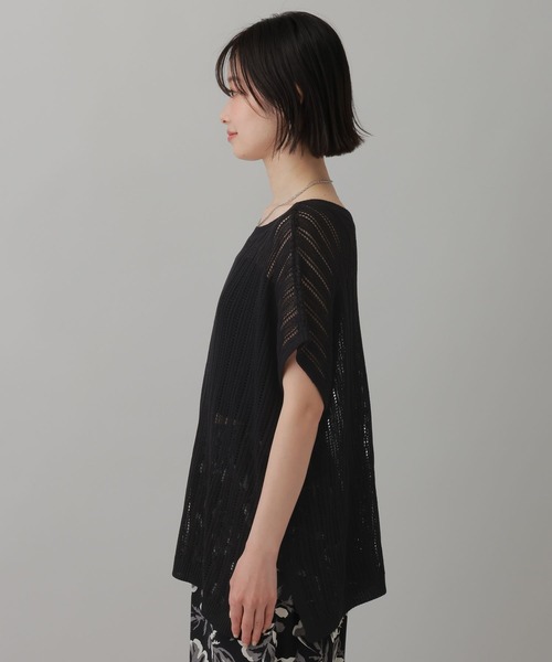 LAKOLE（ラコレ）の「＜マシンウォッシャブル＞ リネンライクアクリルノースリーブニット / 826872（ニット/セーター・レディース・レッド/ブラック/ベージュ・FREE）」の14枚目の写真