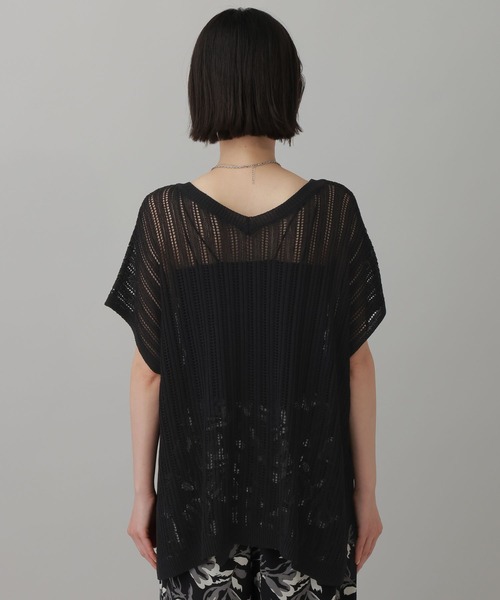 LAKOLE（ラコレ）の「＜マシンウォッシャブル＞ リネンライクアクリルノースリーブニット / 826872（ニット/セーター・レディース・レッド/ブラック/ベージュ・FREE）」の13枚目の写真