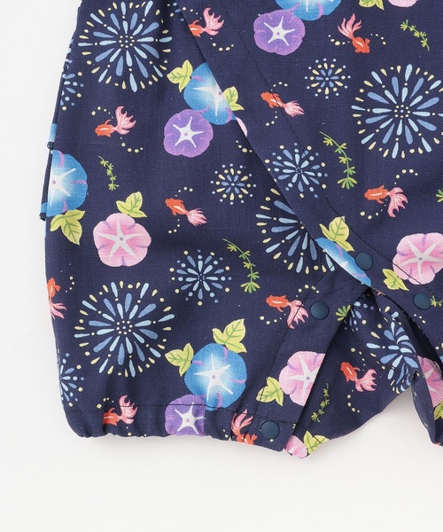 petit main(プティマイン)の「【WEB別注】 BABY GIRLS甚平(浴衣・キッズ・オフホワイト/ネイビー・80cm/70cm)」の13枚目の写真