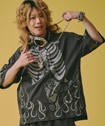A'GEM/9 × .kom 『GALFY/ガルフィー』骨が見えしTシャツ