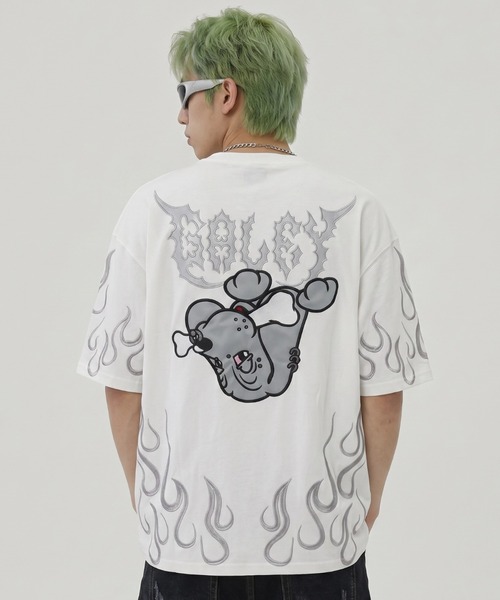 GALFY（ガルフィー）の「A'GEM/9 × .kom 『GALFY/ガルフィー』骨が見えしTシャツ（Tシャツ/カットソー・メンズ・ホワイト/ブラック・L）」の6枚目の写真