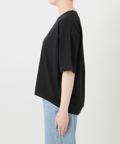 IENA(イエナ)の「ウォッシャブルファインコットンニットTシャツ(ニット/セーター・レディース・ライトグレー/ピンク/ブラック・FREE)」の10枚目の写真