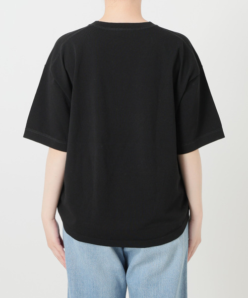 IENA(イエナ)の「ウォッシャブルファインコットンニットTシャツ(ニット/セーター・レディース・ライトグレー/ピンク/ブラック・FREE)」の11枚目の写真