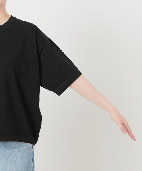 IENA(イエナ)の「ウォッシャブルファインコットンニットTシャツ(ニット/セーター・レディース・ライトグレー/ピンク/ブラック・FREE)」の13枚目の写真