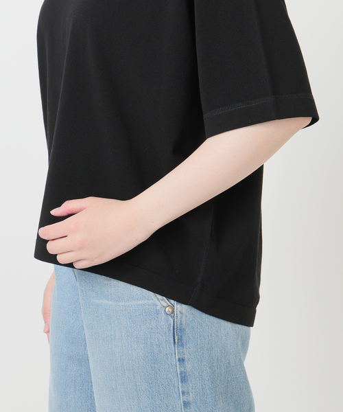 IENA(イエナ)の「ウォッシャブルファインコットンニットTシャツ(ニット/セーター・レディース・ライトグレー/ピンク/ブラック・FREE)」の14枚目の写真