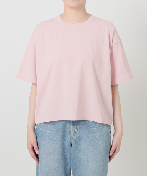 IENA(イエナ)の「ウォッシャブルファインコットンニットTシャツ(ニット/セーター・レディース・ライトグレー/ピンク/ブラック・FREE)」の8枚目の写真