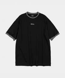 マリナー クルーネック リンガー 半袖Tシャツ ブラック