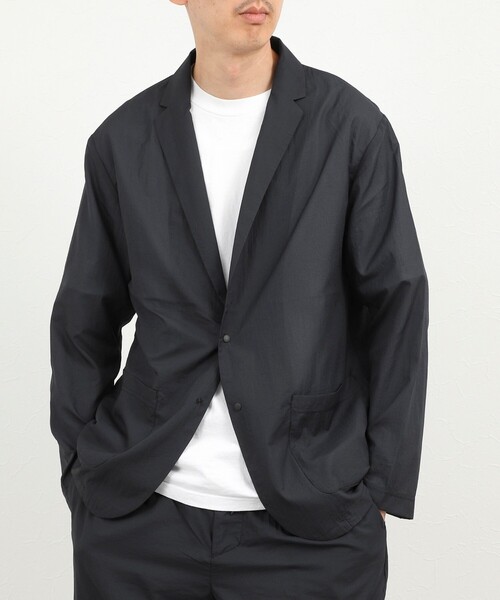 NOLLEY’S(ノーリーズ)の「《ビジカジ/セットアップ対応》軽量シアーリップストップ ジャケット 26SS(テーラードジャケット・メンズ・チャコールグレー/ネイビー・M/L/XL/S)」の13枚目の写真