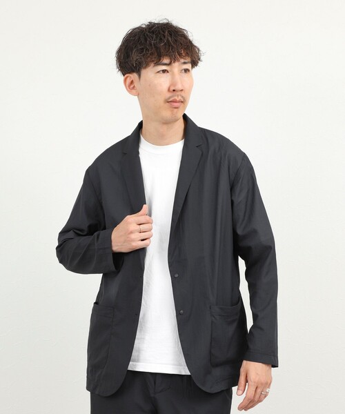 NOLLEY’S(ノーリーズ)の「《ビジカジ/セットアップ対応》軽量シアーリップストップ ジャケット 26SS(テーラードジャケット・メンズ・チャコールグレー/ネイビー・M/L/XL/S)」の17枚目の写真
