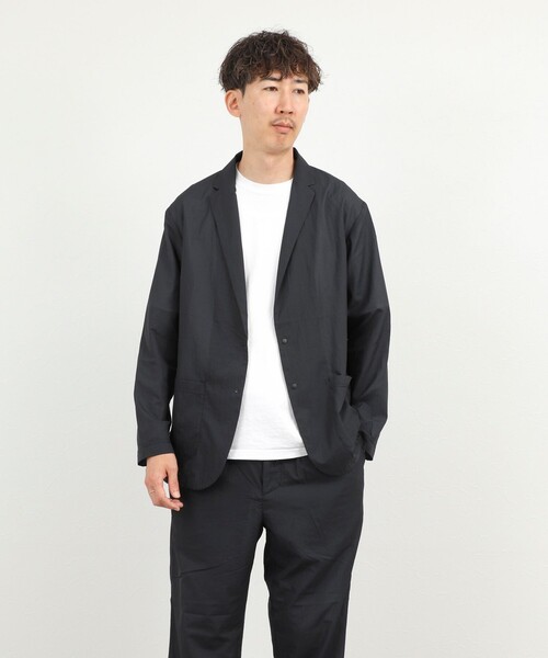 NOLLEY’S(ノーリーズ)の「《ビジカジ/セットアップ対応》軽量シアーリップストップ ジャケット 26SS(テーラードジャケット・メンズ・チャコールグレー/ネイビー・M/L/XL/S)」の18枚目の写真