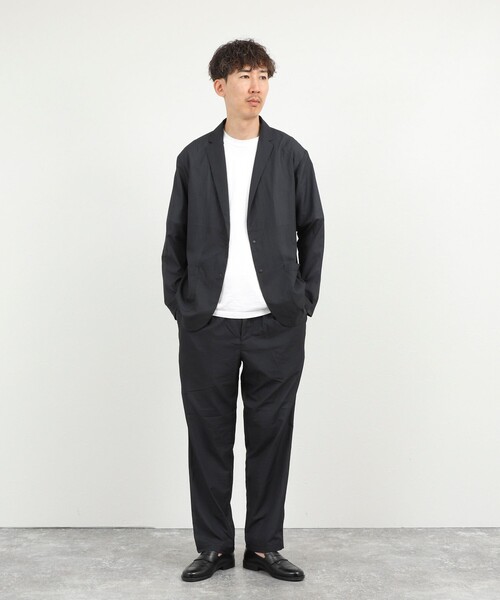 NOLLEY’S(ノーリーズ)の「《ビジカジ/セットアップ対応》軽量シアーリップストップ ジャケット 26SS(テーラードジャケット・メンズ・チャコールグレー/ネイビー・M/L/XL/S)」の21枚目の写真