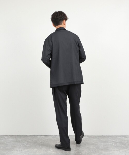 NOLLEY’S(ノーリーズ)の「《ビジカジ/セットアップ対応》軽量シアーリップストップ ジャケット 26SS(テーラードジャケット・メンズ・チャコールグレー/ネイビー・M/L/XL/S)」の22枚目の写真