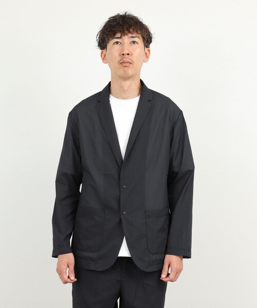 NOLLEY’S(ノーリーズ)の「《ビジカジ/セットアップ対応》軽量シアーリップストップ ジャケット 26SS(テーラードジャケット・メンズ・チャコールグレー/ネイビー・M/L/XL/S)」の8枚目の写真