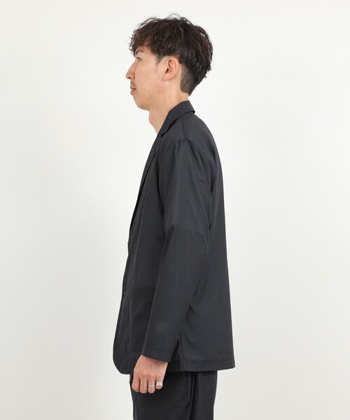 NOLLEY’S(ノーリーズ)の「《ビジカジ/セットアップ対応》軽量シアーリップストップ ジャケット 26SS(テーラードジャケット・メンズ・チャコールグレー/ネイビー・M/L/XL/S)」の9枚目の写真