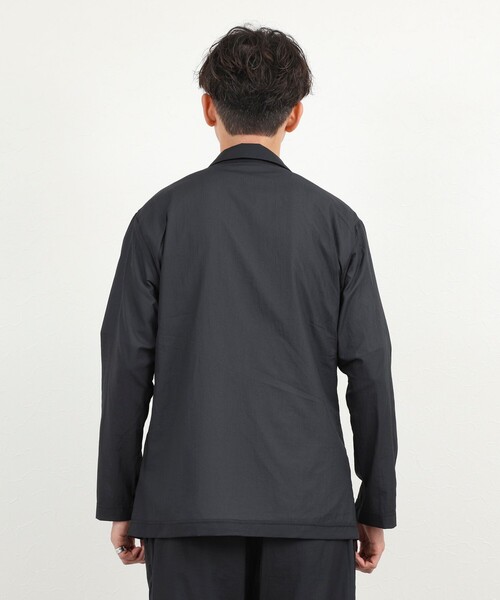 NOLLEY’S(ノーリーズ)の「《ビジカジ/セットアップ対応》軽量シアーリップストップ ジャケット 26SS(テーラードジャケット・メンズ・チャコールグレー/ネイビー・M/L/XL/S)」の10枚目の写真