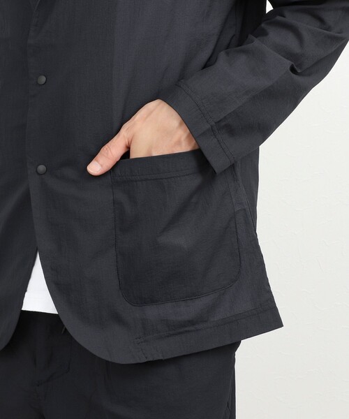NOLLEY’S(ノーリーズ)の「《ビジカジ/セットアップ対応》軽量シアーリップストップ ジャケット 26SS(テーラードジャケット・メンズ・チャコールグレー/ネイビー・M/L/XL/S)」の16枚目の写真
