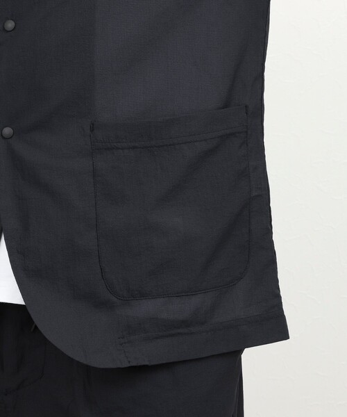 NOLLEY’S(ノーリーズ)の「《ビジカジ/セットアップ対応》軽量シアーリップストップ ジャケット 26SS(テーラードジャケット・メンズ・チャコールグレー/ネイビー・M/L/XL/S)」の17枚目の写真
