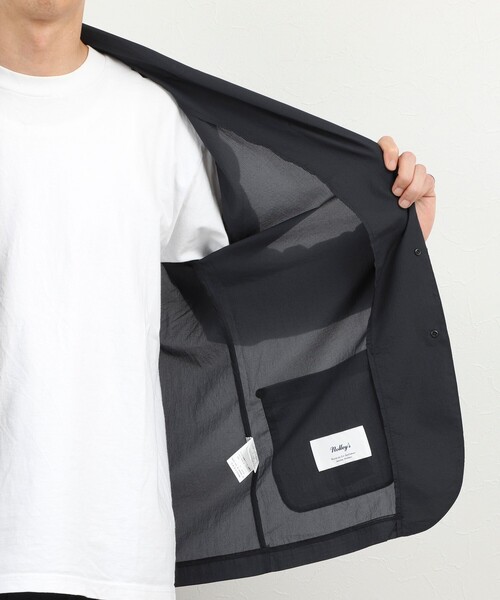 NOLLEY’S(ノーリーズ)の「《ビジカジ/セットアップ対応》軽量シアーリップストップ ジャケット 26SS(テーラードジャケット・メンズ・チャコールグレー/ネイビー・M/L/XL/S)」の18枚目の写真