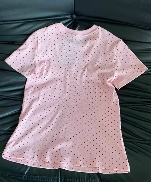 AsheKsha(アシクシャ)の「ドット柄半袖トップス(Tシャツ/カットソー・レディース・ピンク・M)」の6枚目の写真