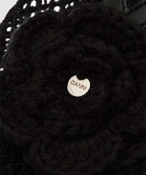 GANNI（ガニー）の「Jenny Ballerina Mesh Flower（バレエシューズ・レディース・ブラック・37/36/39/38）」の7枚目の写真