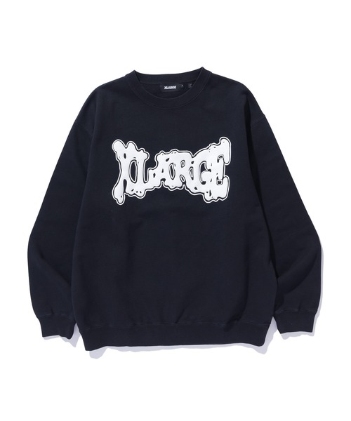 XLARGE(エクストララージ)の「MELT CREWNECK SWEATSHIRT(スウェット・メンズ・ダークグリーン/ブラウン/ブラック・XL/L/M/S)」の2枚目の写真