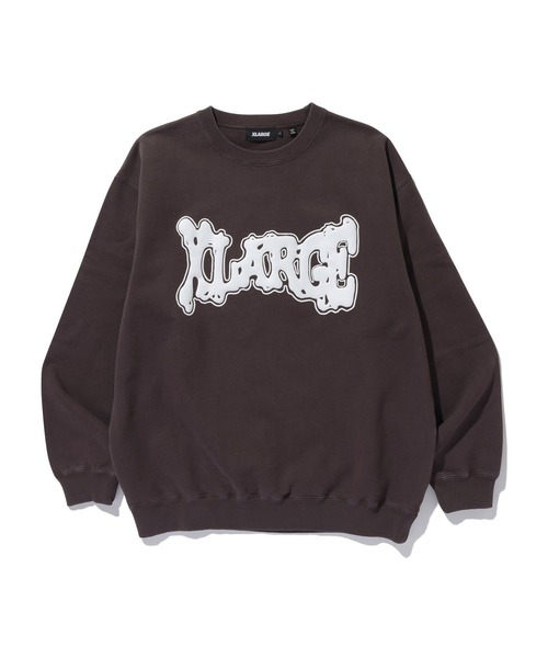 XLARGE(エクストララージ)の「MELT CREWNECK SWEATSHIRT(スウェット・メンズ・ダークグリーン/ブラウン/ブラック・XL/L/M/S)」の8枚目の写真