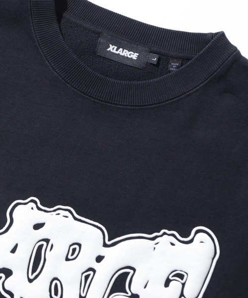 XLARGE(エクストララージ)の「MELT CREWNECK SWEATSHIRT(スウェット・メンズ・ダークグリーン/ブラウン/ブラック・XL/L/M/S)」の4枚目の写真