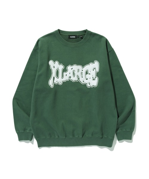 XLARGE(エクストララージ)の「MELT CREWNECK SWEATSHIRT(スウェット・メンズ・ダークグリーン/ブラウン/ブラック・XL/L/M/S)」の13枚目の写真