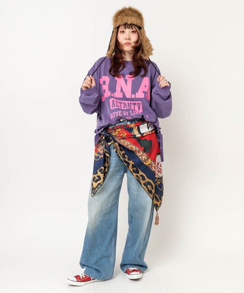 RNA(アールエヌエー)の「R4488 イージーBIGパンツ(デニムパンツ・レディース・ライトインディゴブルー・MEDIUM)」の7枚目の写真