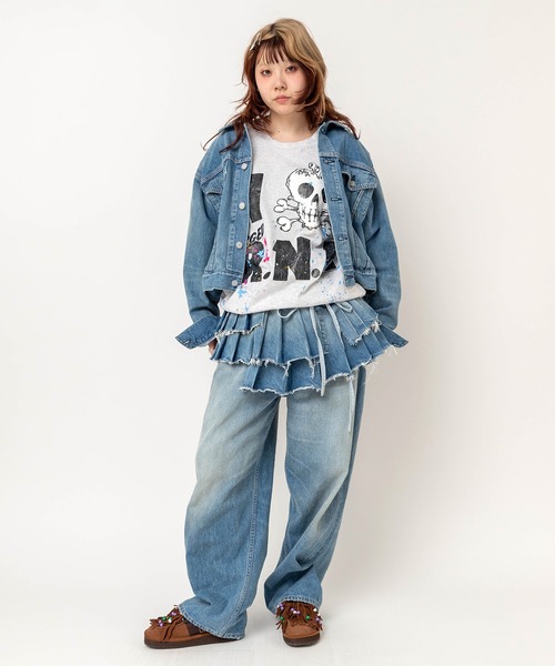 RNA(アールエヌエー)の「R4488 イージーBIGパンツ(デニムパンツ・レディース・ライトインディゴブルー・MEDIUM)」の9枚目の写真