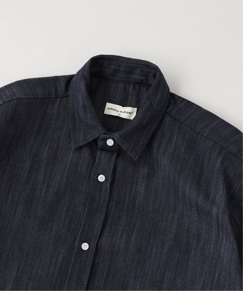 WISM(ウィズム)の「Estudio Niksen / エストゥディオ・ニクセン Shortsleeve Wide Shirt in(シャツ/ブラウス・メンズ・ネイビー・1/2)」の9枚目の写真