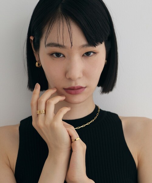 COCOSHNIK ONKITSCH（ココシュニックオンキッチュ）の「シルバー マーキスクッションバンドリングGP（リング・レディース・クリア・12/14）」の6枚目の写真