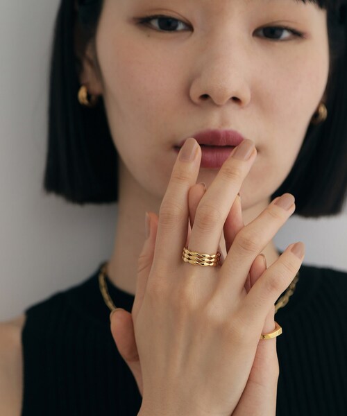 COCOSHNIK ONKITSCH（ココシュニックオンキッチュ）の「シルバー マーキスクッションバンドリングGP（リング・レディース・クリア・12/14）」の7枚目の写真