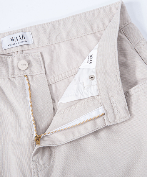 WAAR(ワール)の「M293 チノワイドコットンパンツ_ライトグレー(その他パンツ・メンズ・その他・MEDIUM/LARGE/SMALL)」の15枚目の写真