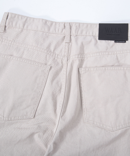 WAAR(ワール)の「M293 チノワイドコットンパンツ_ライトグレー(その他パンツ・メンズ・その他・MEDIUM/LARGE/SMALL)」の17枚目の写真