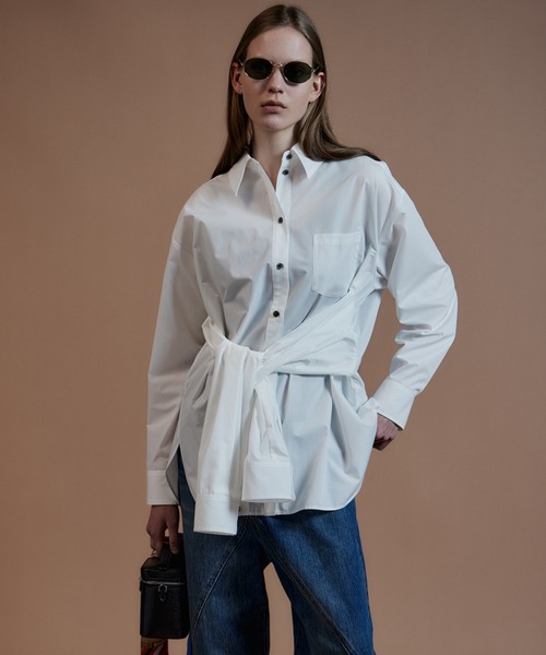 MAISON SPECIAL（メゾンスペシャル）の「Fake Sleeve Shirt/フェイクスリーブシャツ（シャツ/ブラウス・レディース・ブラック/ブルー/ホワイト・FREE）」の2枚目の写真