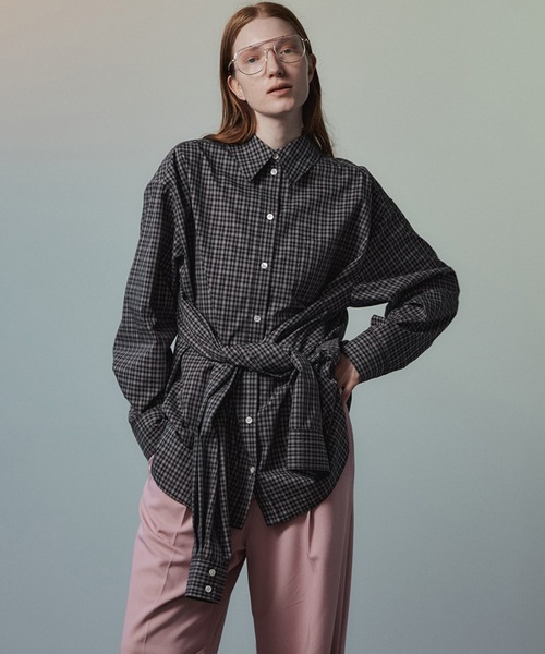 MAISON SPECIAL（メゾンスペシャル）の「Fake Sleeve Shirt/フェイクスリーブシャツ（シャツ/ブラウス・レディース・ブラック/ブルー/ホワイト・FREE）」の3枚目の写真