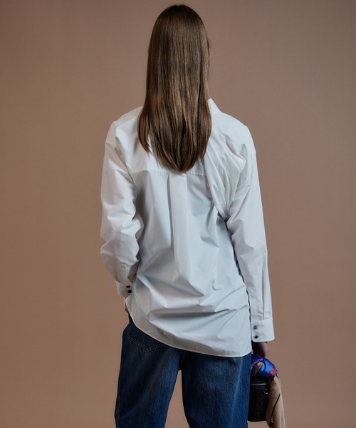MAISON SPECIAL（メゾンスペシャル）の「Fake Sleeve Shirt/フェイクスリーブシャツ（シャツ/ブラウス・レディース・ブラック/ブルー/ホワイト・FREE）」の8枚目の写真