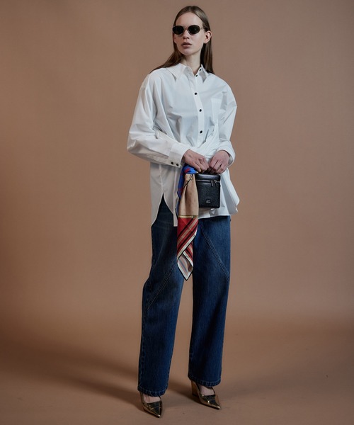 MAISON SPECIAL（メゾンスペシャル）の「Fake Sleeve Shirt/フェイクスリーブシャツ（シャツ/ブラウス・レディース・ブラック/ブルー/ホワイト・FREE）」の5枚目の写真