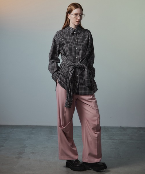 MAISON SPECIAL（メゾンスペシャル）の「Fake Sleeve Shirt/フェイクスリーブシャツ（シャツ/ブラウス・レディース・ブラック/ブルー/ホワイト・FREE）」の12枚目の写真