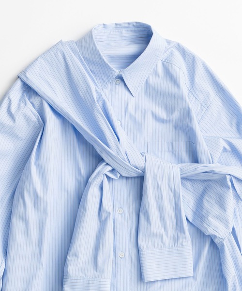 MAISON SPECIAL（メゾンスペシャル）の「Fake Sleeve Shirt/フェイクスリーブシャツ（シャツ/ブラウス・レディース・ブラック/ブルー/ホワイト・FREE）」の22枚目の写真